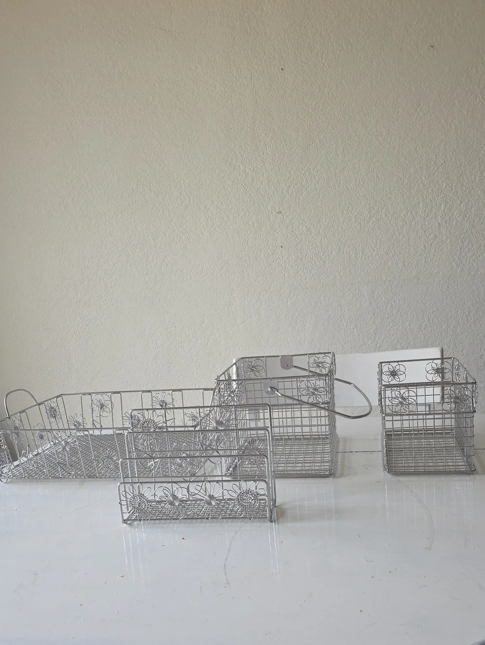 Four Piece Stationary Organizer Set